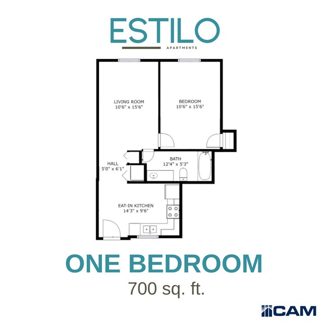 One Bedroom floor plan